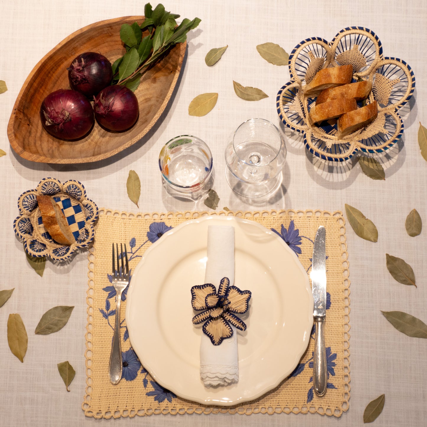 La table Bleu - LAPIS LAZULI (Lot de 7 articles)