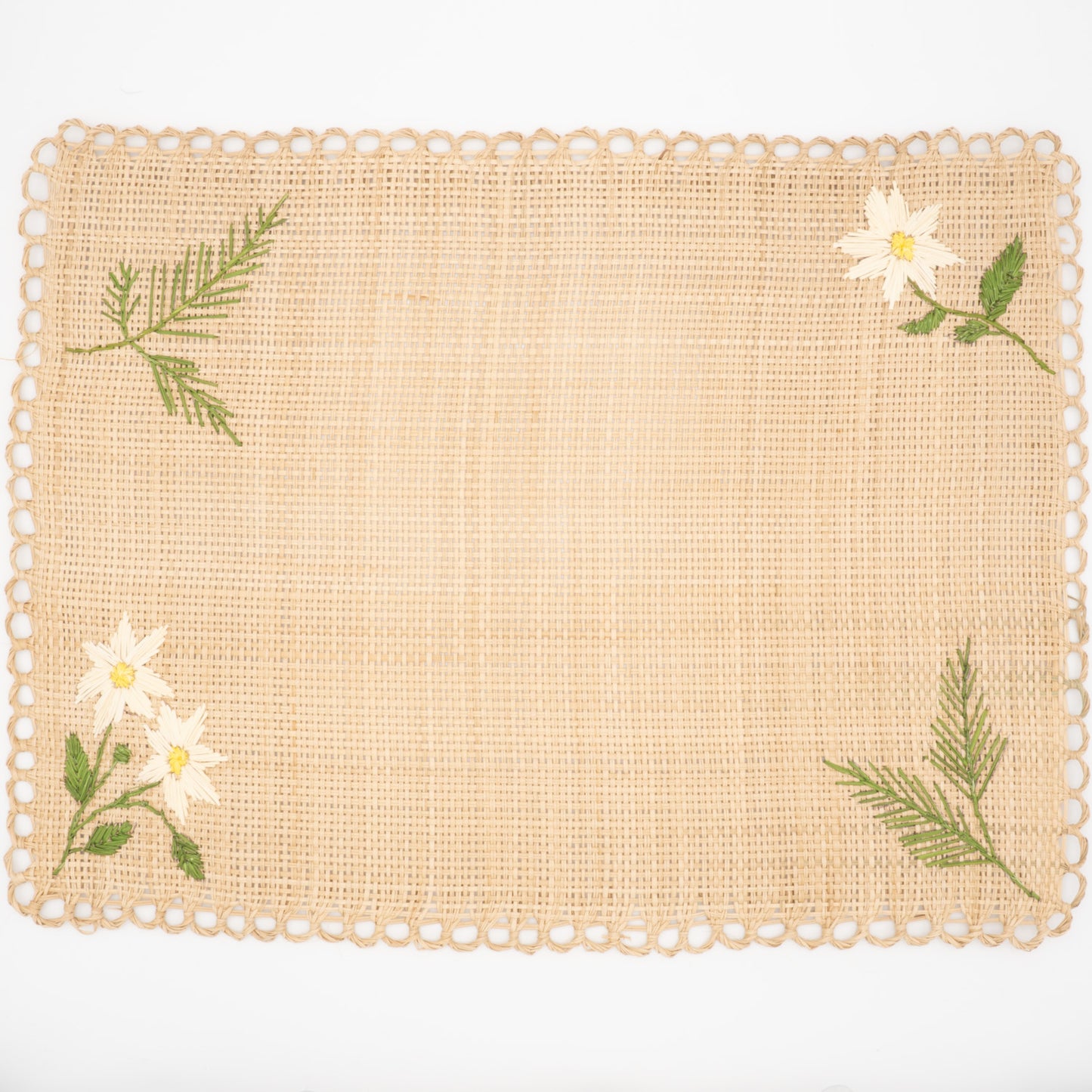 Set de table brodé rectangulaire - EDELWEISS (3 Options)
