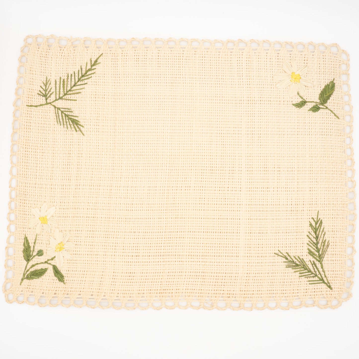 Set de table brodé rectangulaire - EDELWEISS (3 Options)