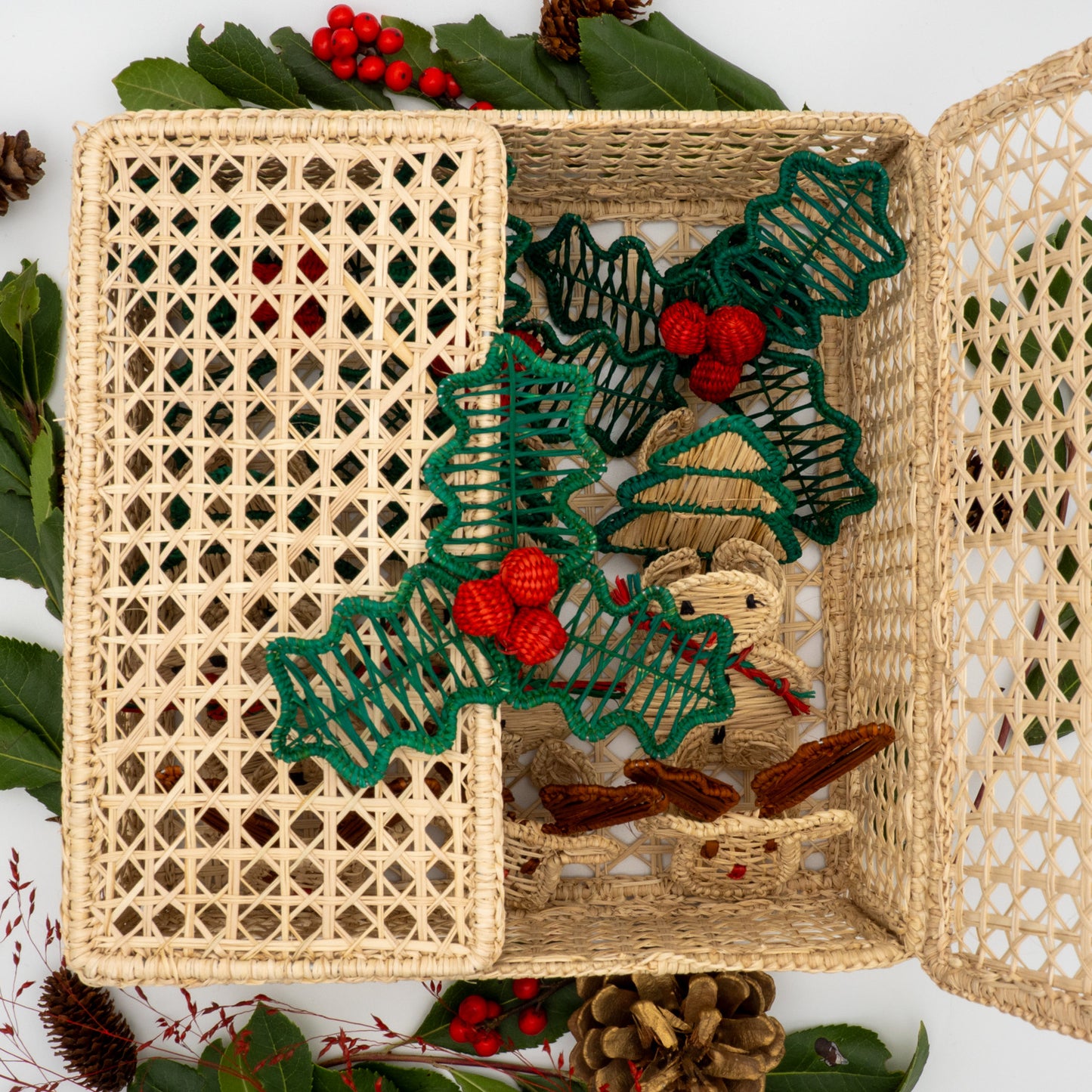 La boite de la Mère noël (Lot de 12 ronds de serviette + 1 boîte offerte)