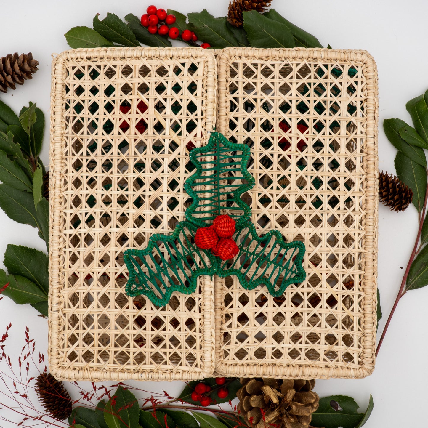 La boite de la Mère noël (Lot de 12 ronds de serviette + 1 boîte offerte)