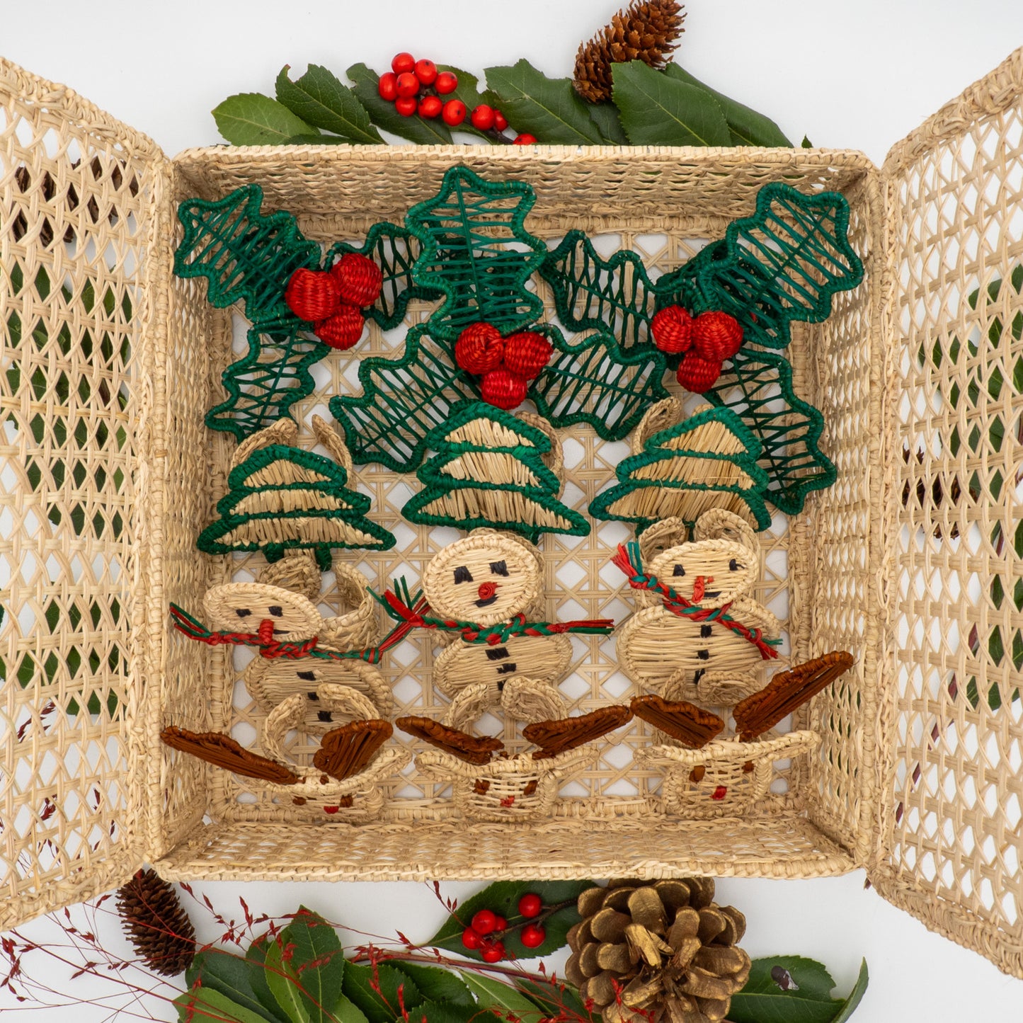 La boite de la Mère noël (Lot de 12 ronds de serviette + 1 boîte offerte)