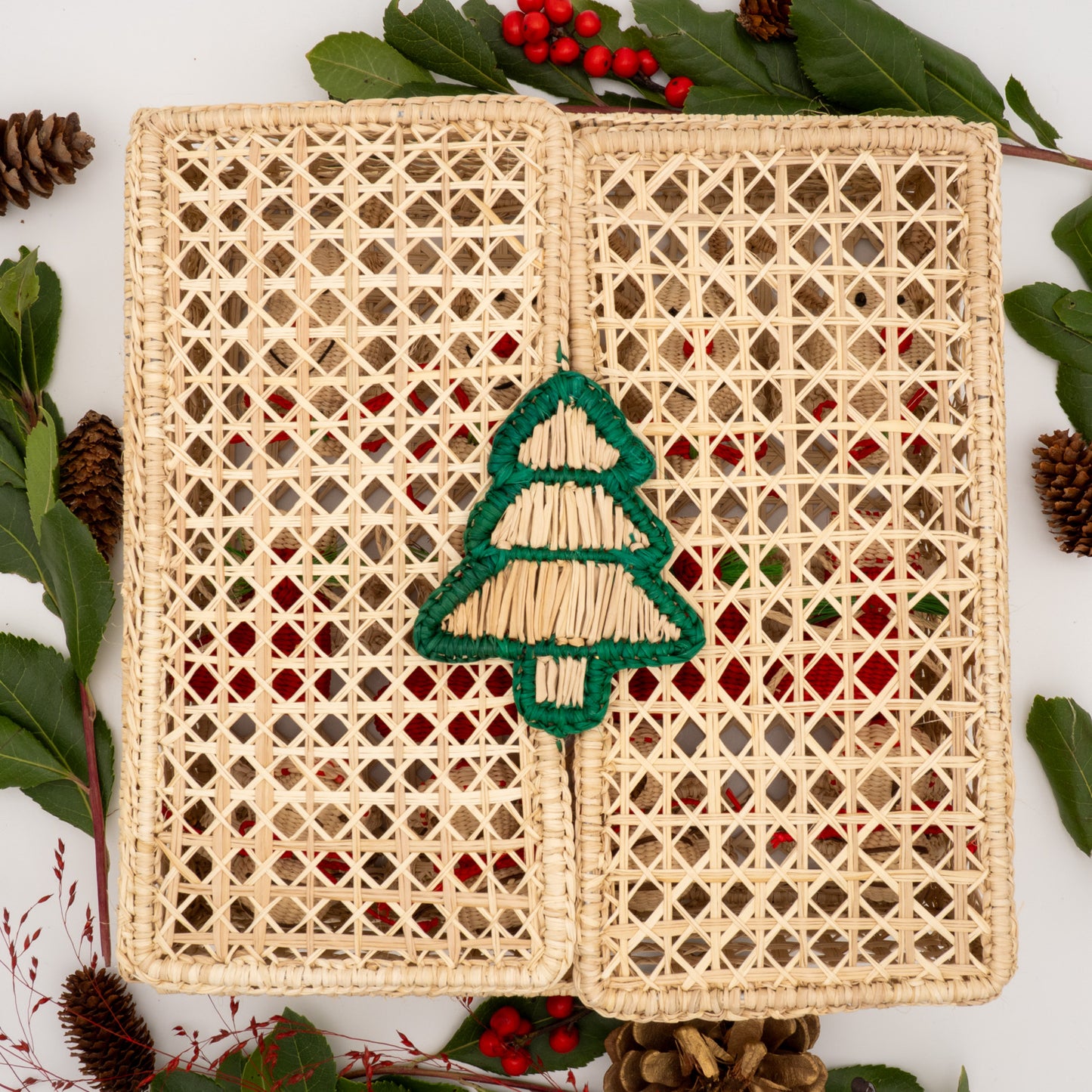 La boîte du Père Noël (Lot de 12 ronds de serviette + 1 Boîte offerte)