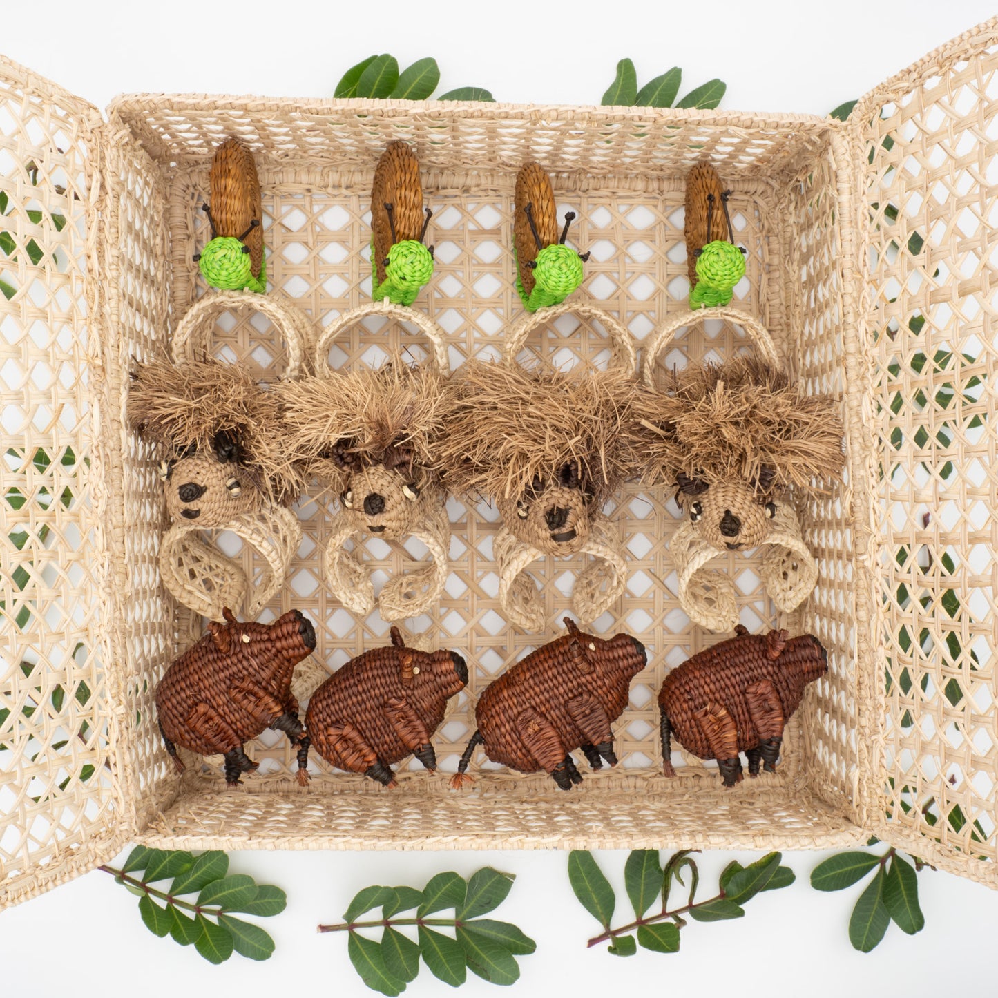 La boite Normande (Lot de 12 ronds de serviette + 1 boîte offerte)