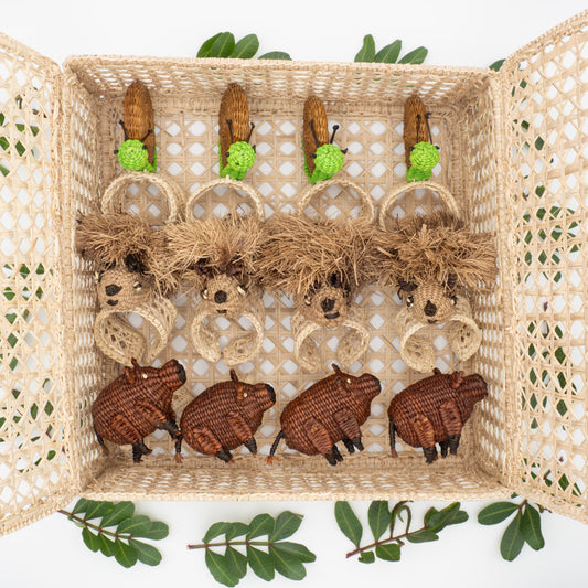 La boite Normande (Lot de 12 ronds de serviette + 1 boîte offerte)