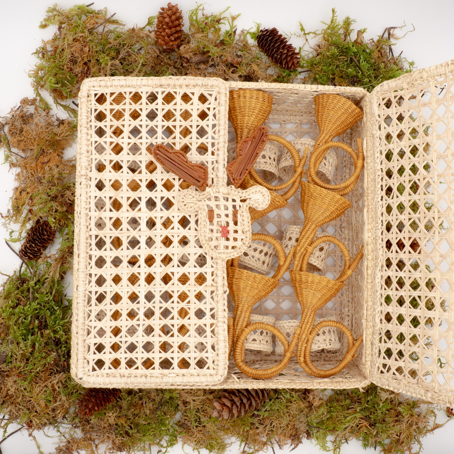 La boite à Cors (Lot de 12 ronds de serviette + 1 boîte offerte)